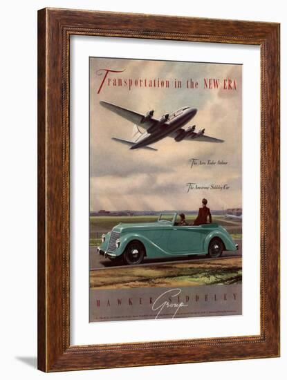 Aviation Hawker Siddeley Cars Aeroplanes Air, UK, 1940-null-Framed Giclee Print