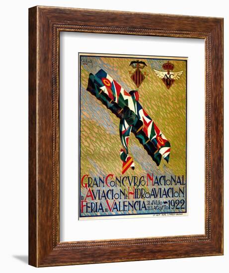 Aviation Meet Promotion-Lantern Press-Framed Art Print