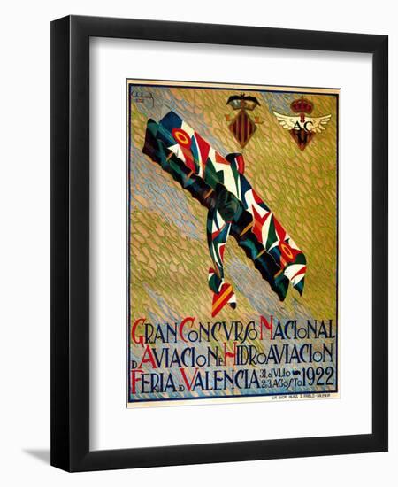 Aviation Meet Promotion-Lantern Press-Framed Art Print