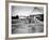 Aviation Pioneer Orville Wright Taking Off for 2nd Army Test in Wright Flyer-null-Framed Premium Photographic Print