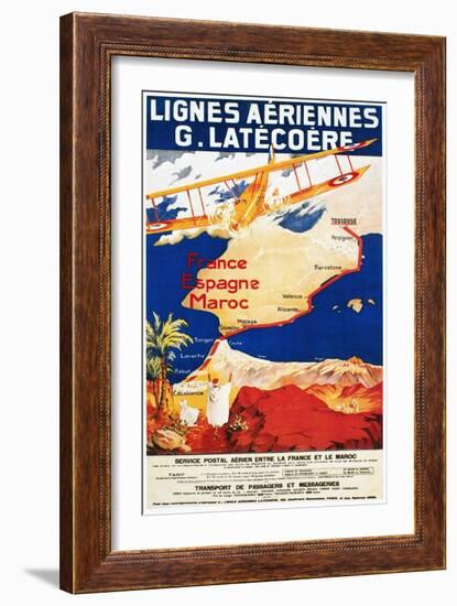 Aviation Poster, 1921-null-Framed Giclee Print