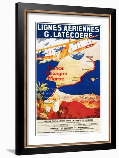 Aviation Poster, 1921-null-Framed Giclee Print