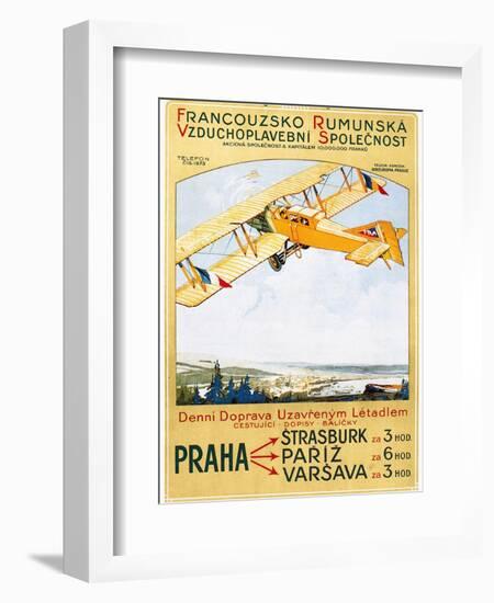 Aviation Poster, 1922-null-Framed Giclee Print