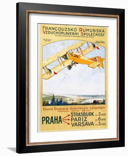 Aviation Poster, 1922-null-Framed Giclee Print