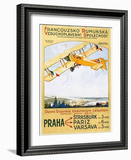 Aviation Poster, 1922-null-Framed Giclee Print