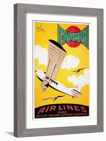 Aviation Poster, 1926-null-Framed Giclee Print