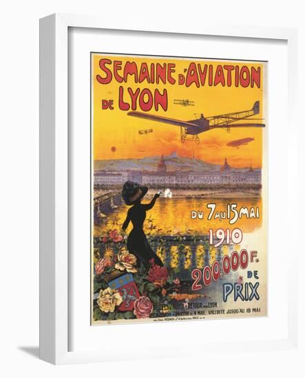 Aviation Weekend At Lyon, France-Charles Tichon-Framed Art Print