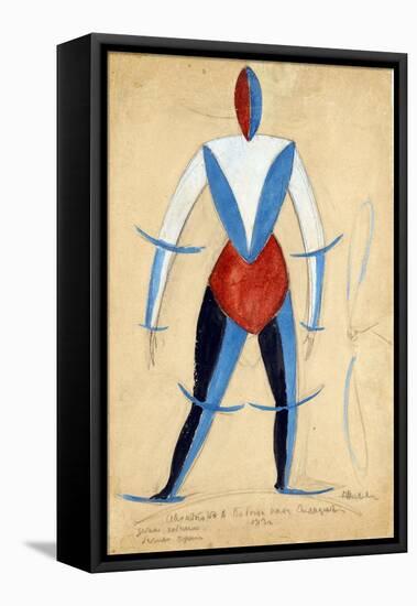 Aviator. Costume Design for the Opera Victory over the Sun by A. Kruchenykh Par Malevich, Kasimir S-Kazimir Severinovich Malevich-Framed Premier Image Canvas