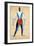 Aviator. Costume Design for the Opera Victory over the Sun by A. Kruchenykh Par Malevich, Kasimir S-Kazimir Severinovich Malevich-Framed Giclee Print