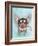 Aviator Piggy-Fab Funky-Framed Art Print