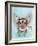 Aviator Piggy-Fab Funky-Framed Art Print