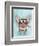 Aviator Piggy-Fab Funky-Framed Art Print