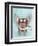 Aviator Piggy-Fab Funky-Framed Art Print