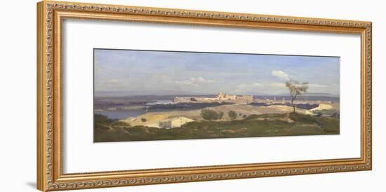 Avignon from the West, 1836-Jean-Baptiste-Camille Corot-Framed Giclee Print