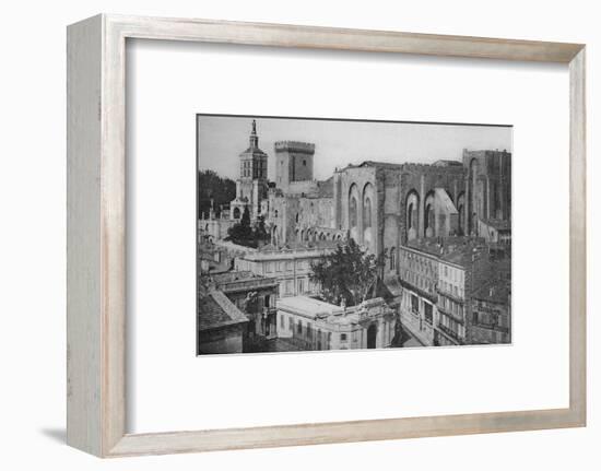 'Avignon - Popes Palace View of the Clock Tower', c1925-Unknown-Framed Photographic Print