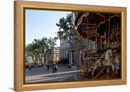 Avignon, Square - Provence, France-Achim Bednorz-Framed Premier Image Canvas