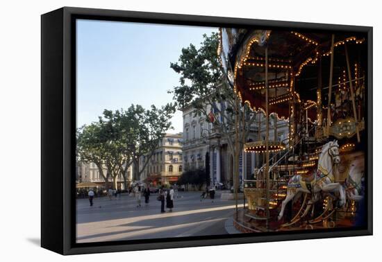 Avignon, Square - Provence, France-Achim Bednorz-Framed Premier Image Canvas