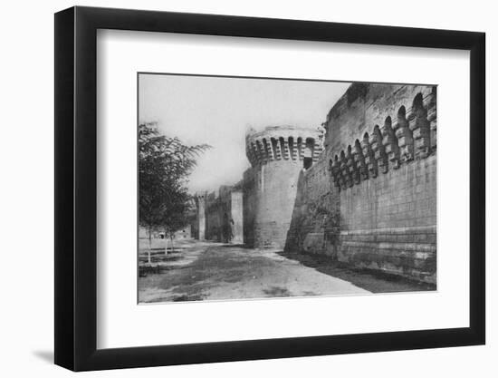 'Avignon. - The Ramparts (XIVe)', c1925-Unknown-Framed Photographic Print