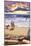 Avila Beach, CA - Sunset Beach Scene-Lantern Press-Mounted Art Print