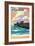Avila Beach, California - Pier Sunset-Lantern Press-Framed Art Print