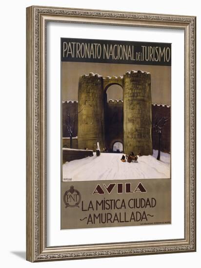 Avila - La Mistica Ciudad - Amurallada Poster-null-Framed Giclee Print