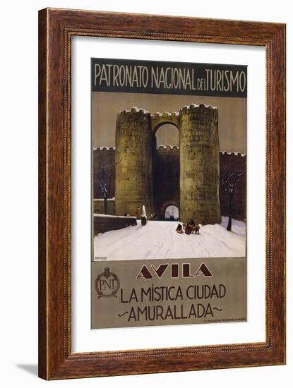 Avila - La Mistica Ciudad - Amurallada Poster-null-Framed Giclee Print