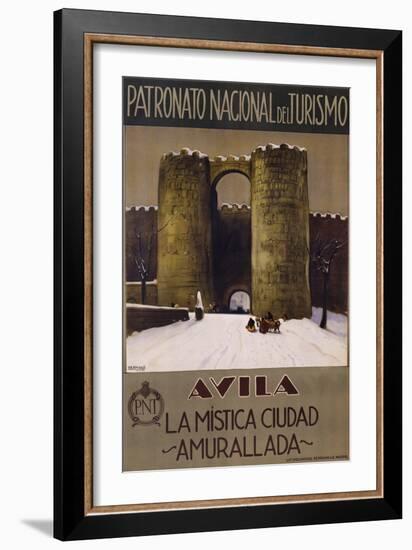 Avila - La Mistica Ciudad - Amurallada Poster-null-Framed Giclee Print