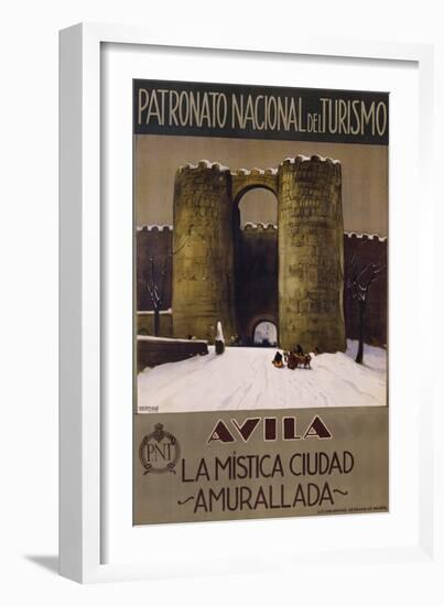 Avila - La Mistica Ciudad - Amurallada Poster-null-Framed Giclee Print