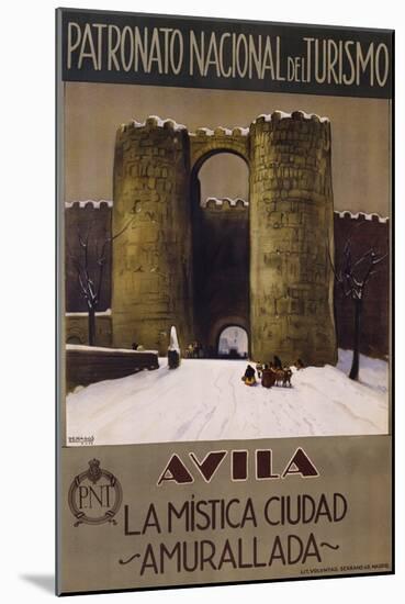 Avila - La Mistica Ciudad - Amurallada Poster-null-Mounted Giclee Print