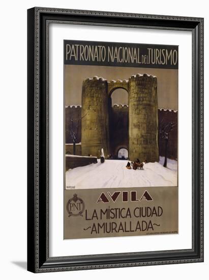 Avila - La Mistica Ciudad - Amurallada Poster-null-Framed Giclee Print