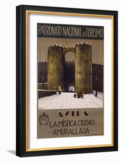 Avila - La Mistica Ciudad - Amurallada Poster-null-Framed Giclee Print