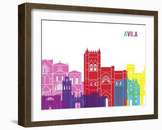 Avila Skyline Pop-paulrommer-Framed Art Print