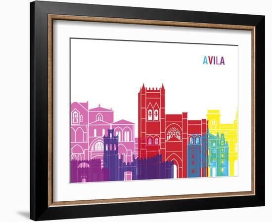Avila Skyline Pop-paulrommer-Framed Art Print