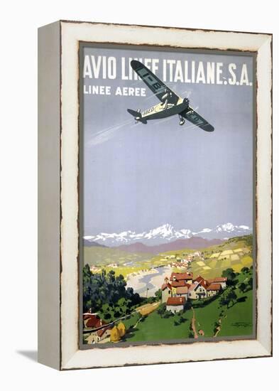 Avio Linee Italiane. S.A.-null-Framed Stretched Canvas