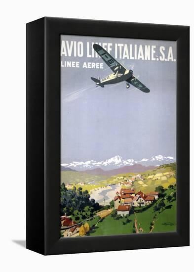 Avio Linee Italiane. S.A.-null-Framed Stretched Canvas