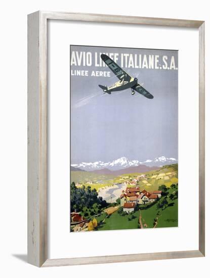 Avio Linee Italiane. S.A.-null-Framed Art Print