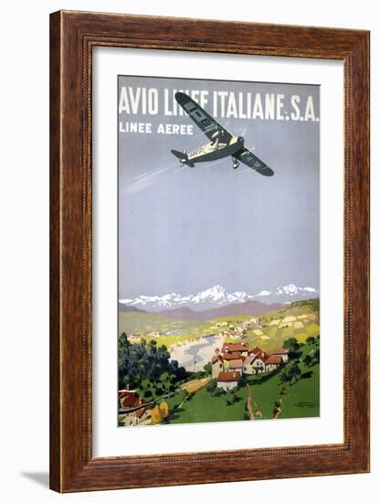 Avio Linee Italiane. S.A.-null-Framed Art Print