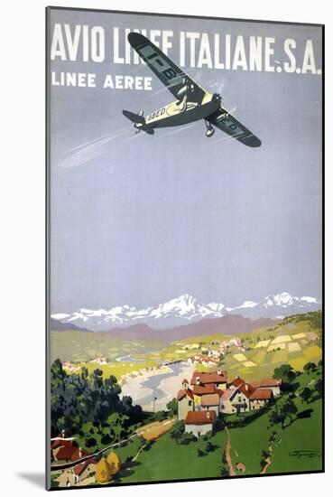 Avio Linee Italiane. S.A.-null-Mounted Art Print