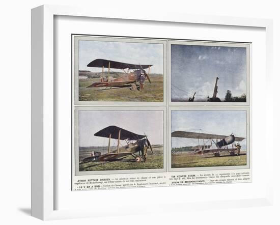 Avion Retour D'Essen, Tir Contre Avion, "Le Y En a Bon", Avion De Reconnaissance-Jules Gervais-Courtellemont-Framed Photographic Print