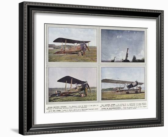 Avion Retour D'Essen, Tir Contre Avion, "Le Y En a Bon", Avion De Reconnaissance-Jules Gervais-Courtellemont-Framed Photographic Print