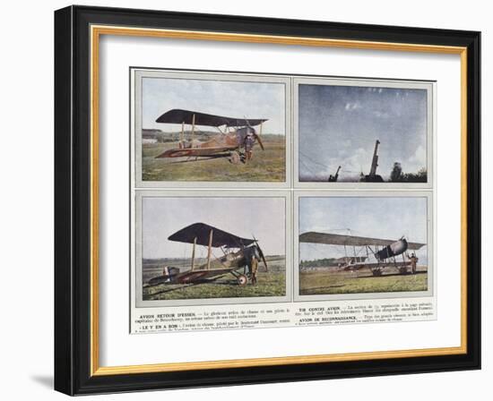 Avion Retour D'Essen, Tir Contre Avion, "Le Y En a Bon", Avion De Reconnaissance-Jules Gervais-Courtellemont-Framed Photographic Print