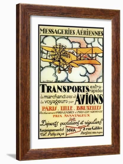 Avions-null-Framed Giclee Print