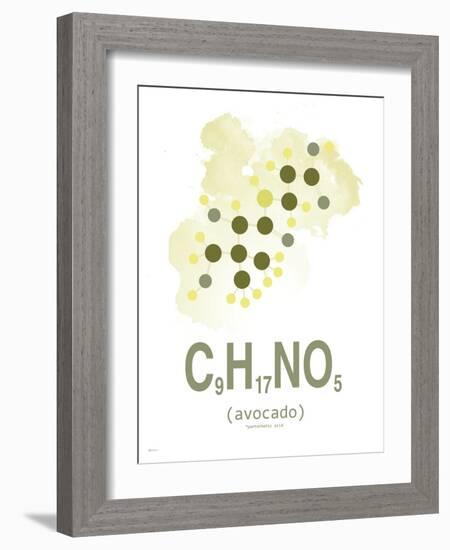 Avocado Aqua-TypeLike-Framed Art Print