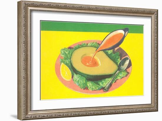 Avocado with French Dressing-null-Framed Art Print