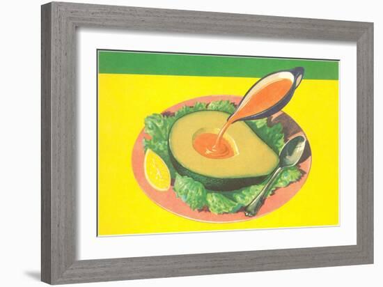 Avocado with French Dressing-null-Framed Art Print