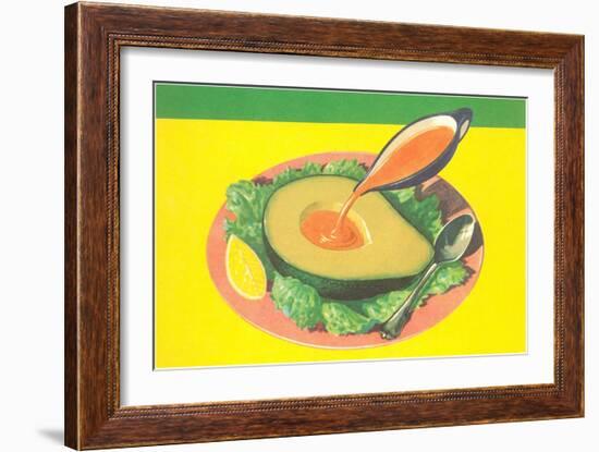 Avocado with French Dressing-null-Framed Art Print