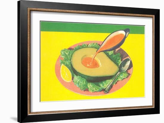 Avocado with French Dressing-null-Framed Art Print