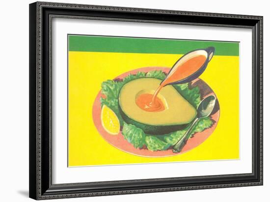 Avocado with French Dressing-null-Framed Art Print