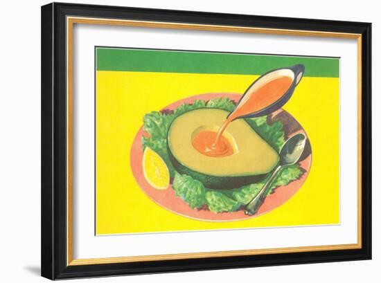 Avocado with French Dressing-null-Framed Art Print