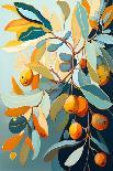 Peach Fruit Branch-Avril Anouilh-Art Print